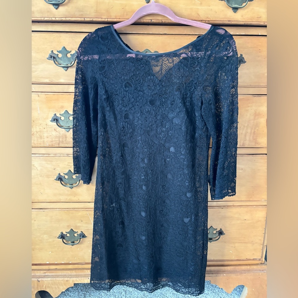 Laundry size s/2 vintage lace slip dress